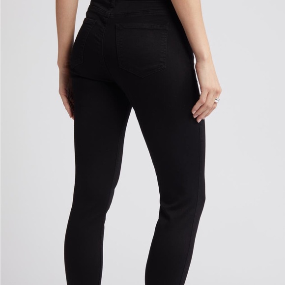 Kut from the Kloth Donna Ab Fab Ankle Skinny High Rise Black Size 4 NWT - Picture 3 of 15